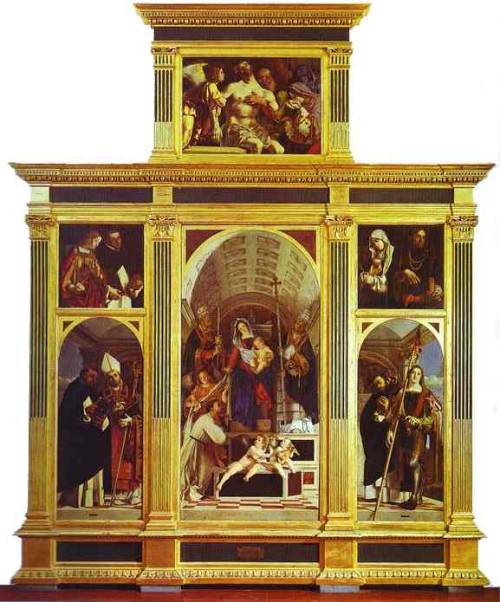 St. Dominic Polyptych, 1506, Lorenzo LottoMedium: oil,wood