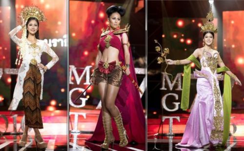 Miss Grand Thailand, 2016. Each contestant represents a province of Thailand. (Photo collages and in