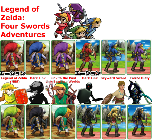 challengerapproaching:  Whew!  Well that took longer than expected.  One of Shulk’s palettes gets a little bit spoilery so this is who it was if you don’t care about spoilers.  Cheers! *Not shown above: Ike stealing Chrom’s armor and wearing