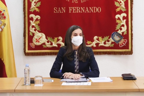 February 18, 2022: Queen Letizia chaired a work meeting on the occasion of the 150th anniversary of 