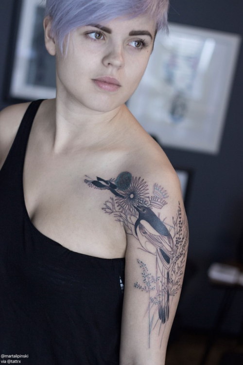 Marta Lipinski Tattoo - Leipzig Germany / On the Road CLIENTS: Christin, Kristina, Francoise.tumblr: