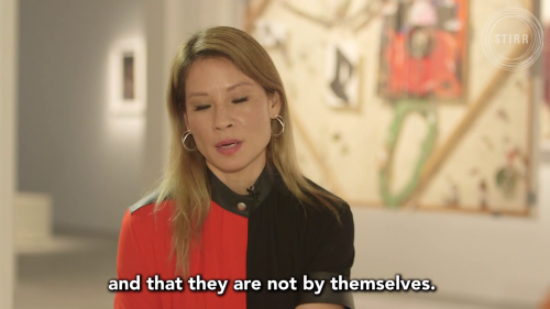 eshusplayground: shesnake: Lucy Liu on what she hopes people take away from her art Reblogging becau