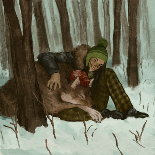 holo-tape:werewolf boyfriend besty snow day again… it must be tiring to be a werewolf