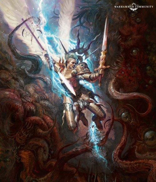 art-of-thomas-elliott:  Cover for the new edition of Age of Sigmar. Was alot of fun