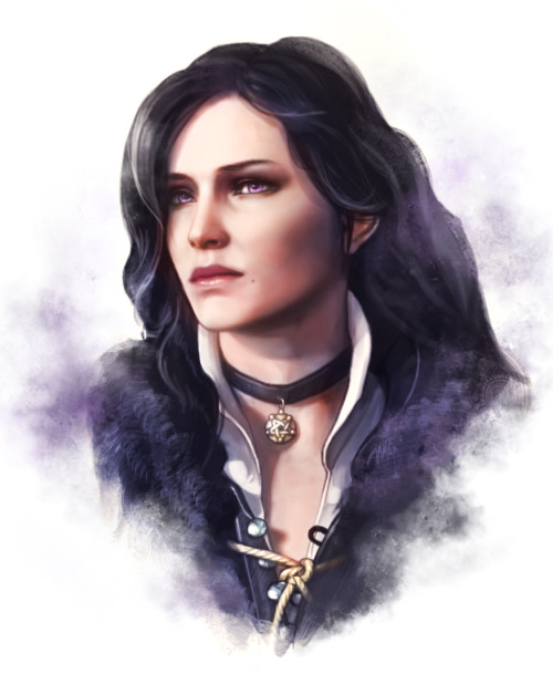 yennefer-fan:yuche-cheng:FanartYennefer Of Vengerberg - The Witcher IIIwow what a great artwork of Y