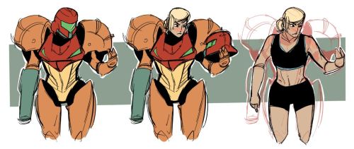 plintoon:Samus and Phasma.  I spent way too long figuring out how to do this without taking Phasmas 