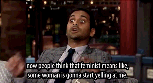 lolololori:Aziz after barely anyone clapped for feminism