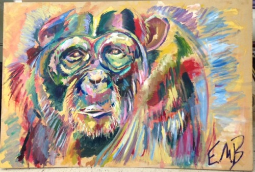 My new obsession lately has been painting monkeys……they are oh so adorable