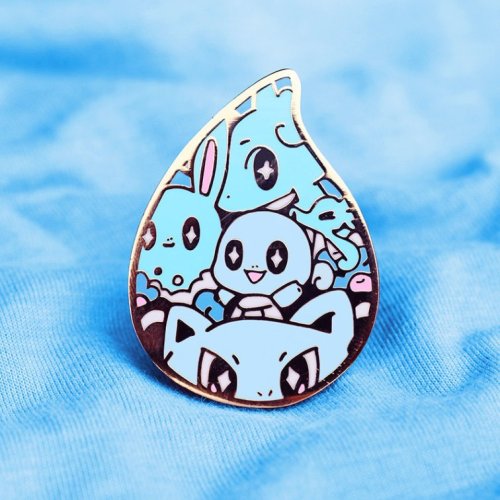 Pokemon Type Pins made by Mamobot