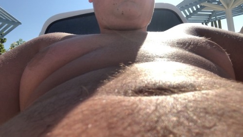 fattyboy02: Fatty by the poolHaven’t stopped eating for the past two weeks and I think it’s showing
