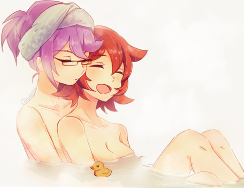 ✧･ﾟ: *✧ In a Bath Together ✧ *:･ﾟ✧♡ Characters ♡ : Croix Meridies ♥ Chariot du Nord ♢ Anime ♢