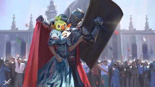 catt-the-cat: ninjaotta:  girlfriendluvr:  chikoritas:  aight this region/generation we aren’t doing the popplio shit okay? scorbunny, sobble and grookey are all cute as shit and you WILL taste my blade if you say otherwise  thats what the sword in