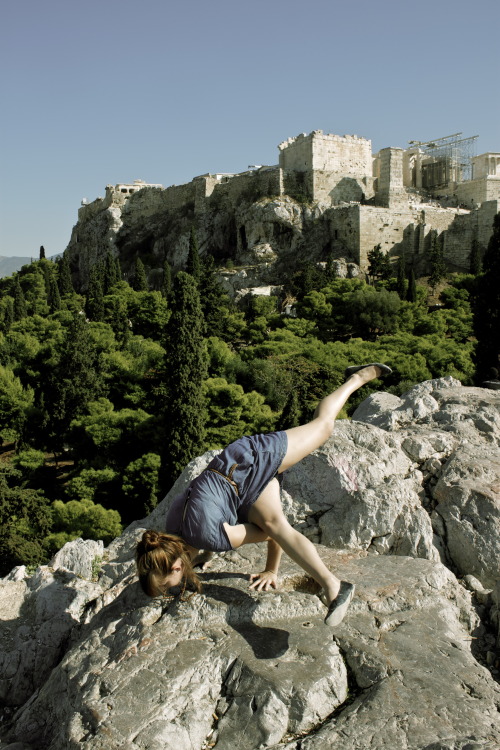 Just a little yoga on MARS HILL. every day. peace peace peace