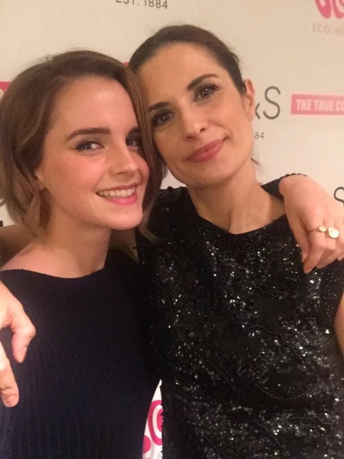 Emma Watson and Livia Firth at the screening of ‘The True Cost’ [December 08, 2015].