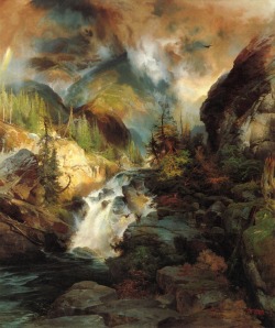 aesza:  Children of the Mountain Thomas Moran,