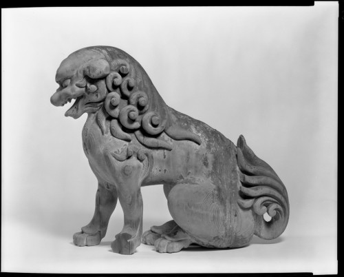 harvard-art-museums-sculpture:One of a Pair of Shinto Lion-Dogs (Koma inu), with Mouth Open (A-gyō),