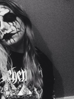 metalblooded:  First time ever doing corpse paint