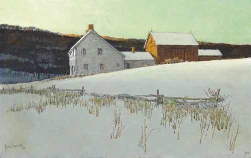 New England Sunset, Eric Sloane. American (1905 - 1986)