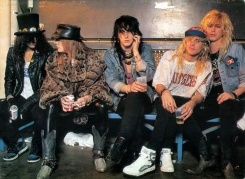 We Have To Talk About How Cute They Look In This Picture, Axl's Pimp Coat Omg, Also Look How Duff's Grabbing