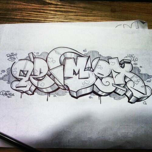pemexone:  #pemex #lolc #ceo #sketch #blackbook #letter #letters #graffitiart #graffiti #California #readytodie #2012 