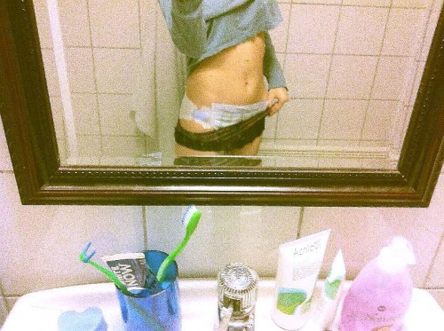 myabdllife: Underneath my pants there’s a diaper
