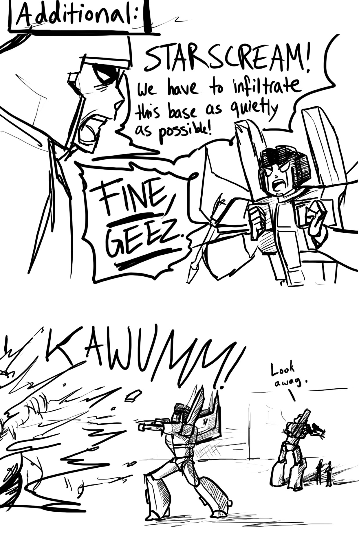 herzspalter:  This is my favorite thing about G1: giant robots trying to be stealthy.