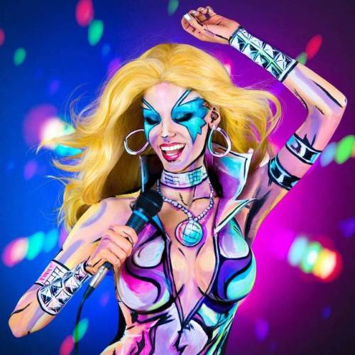 DAZZLER I painted on http://www.twitch.tv/kaypikefashionHere is the Print: http://bit.ly/Dazzler_P