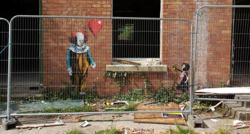 As a massive fan of street art and horror films, my stumbling across the work of British artist JPS 