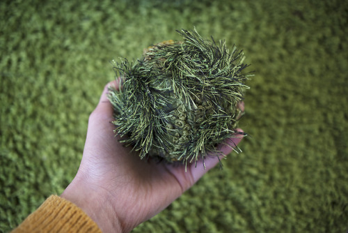 get a fabric moss ball from ya girl ETSY