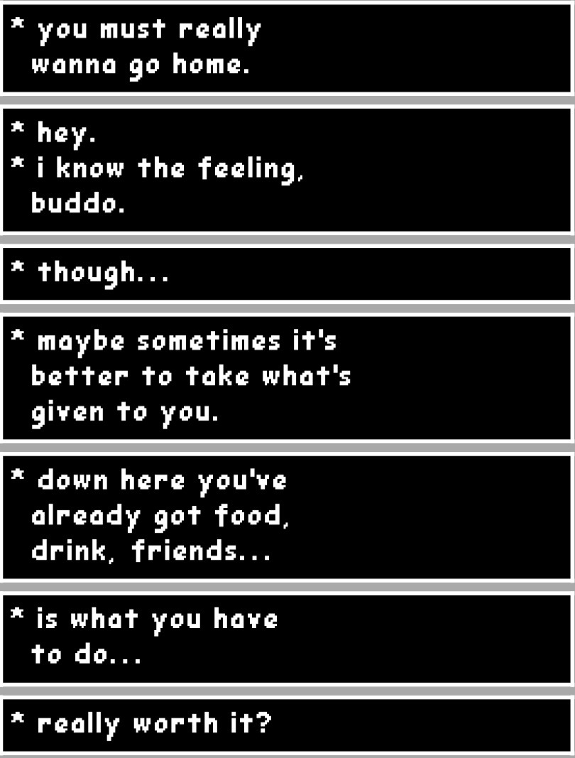 Undertale Genocide route boss - Sans (dialogue emphasized) 