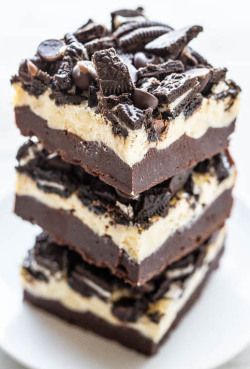 sexy-desserts:  Loaded Oreo Cheesecake Brownies