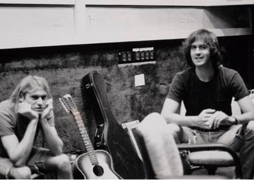 phineas4cobain:  kurt, krist, and that stella guitar…..”nevermind ” sessions
