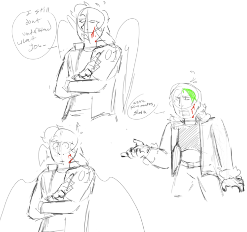 Messy OC Sketches. My Wretched Son And The In Law Who I Adore