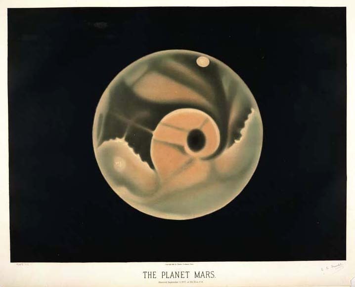 design-is-fine:  E. L. Trouvelot, Mars, Saturn and Jupiter from The Trouvelot, astronomical
