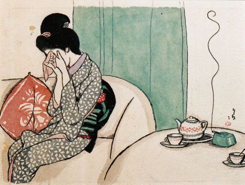 nobrashfestivity: Yumeji Takehisa 1910-20 Yumeji Takehisa was a Japanese poet and painter. He also p