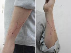  miso home-made tattoos ; orion’s belt on andrew — melbourne, 2013 