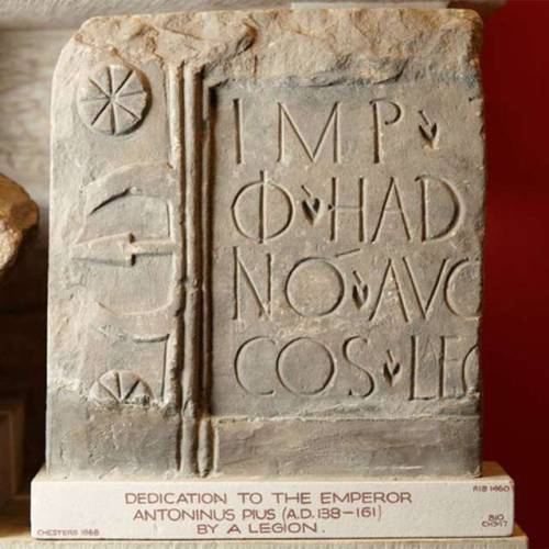 Altar at Cilurnum (Northumberland, England) dedicated to Emperor Antoninus Pius by the Sixth Legion,
