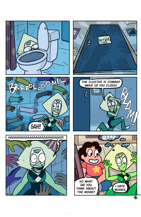 eyzmaster:  PeriComix #03 by theEyZmaster HAPPY HALLOWEEN everyone! Here’s a 2-page Halloween Steven Universe comic for y'all!Enjoy~   i’ll keep you safe peri DX>