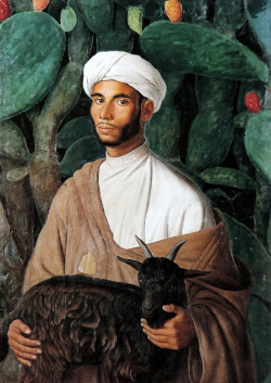 somanyhumanbeings:  Miguel Viladrich Vila, Arab with goat (1933)