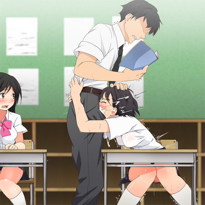 hentaibeats:  Deepthroat Creampie Set! Requested by Anon!Click here for more hentai!Feel