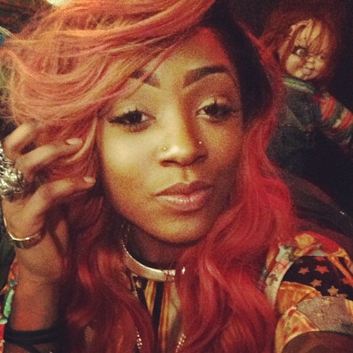 In the studio, with my husband right behind me. #heyboo