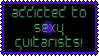 addicted to sexy guitarists stamp
