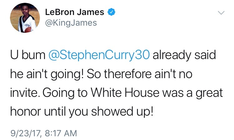 africanaquarian:  redsatinsheets:  i can’t believe lebron james is president now