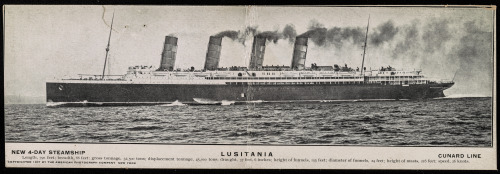 Porn Pics onceuponatown:  New York. The RMS Lusitania