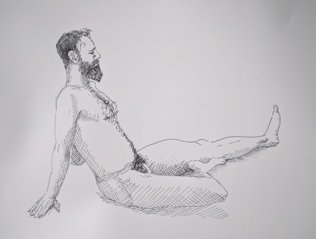 oliraptor:   Diving into Pen again!  Go-go Gentlemen posing, Inktober.  Instagram