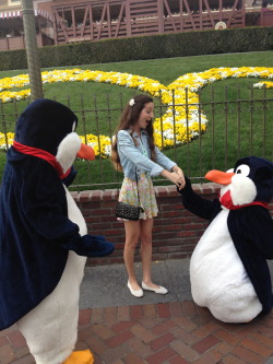 disneyplace:  One time the penguins proposed