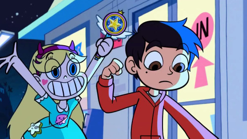 HQ screenshots of Star fangirling over Marco.