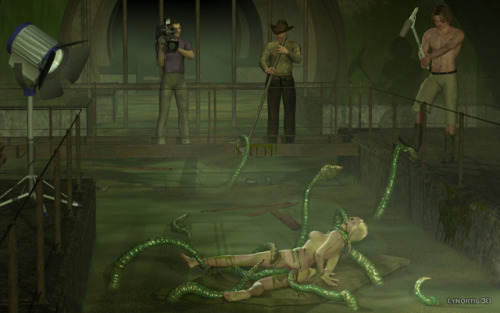 Shooting tentacle porn is messy work