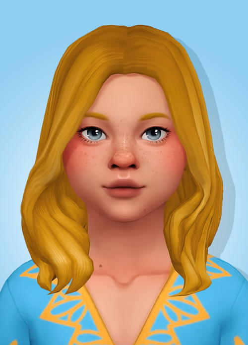 Soleil Hair @imvikai, Stacey hair by @isjao, and Naomi hair by @raspbxxry converted for kids! Base g