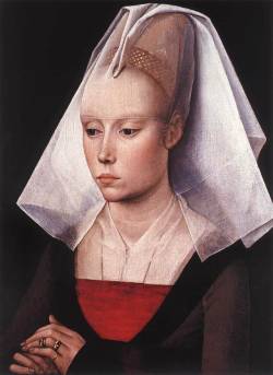 artist-weyden: Portrait of a Woman via Rogier Van Der WeydenMedium: oil, panel